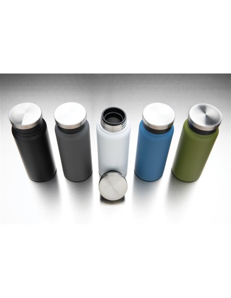 Botella agua de acero inoxidable reciclado Mannheim doble capa sin BPA 600ml PERSONALIZABLE