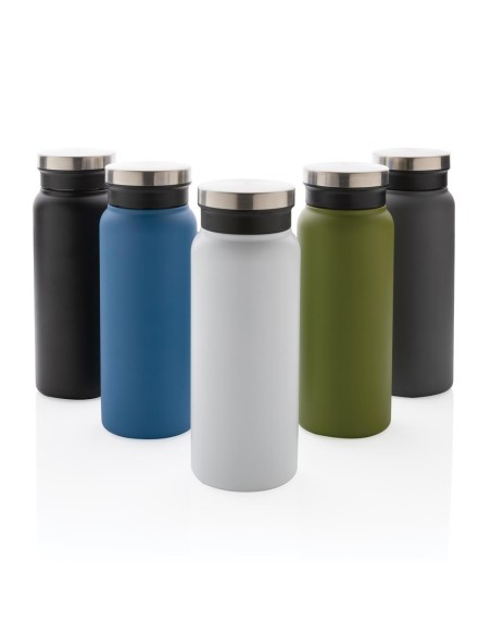 Botella agua de acero inoxidable reciclado Mannheim doble capa sin BPA 600ml PERSONALIZABLE