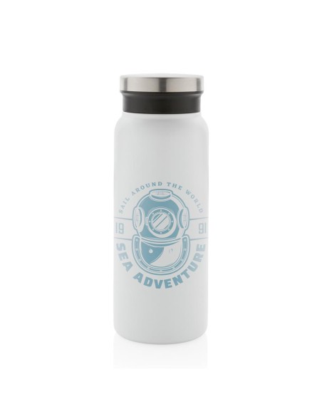Botella agua de acero inoxidable reciclado Mannheim doble capa sin BPA 600ml PERSONALIZABLE