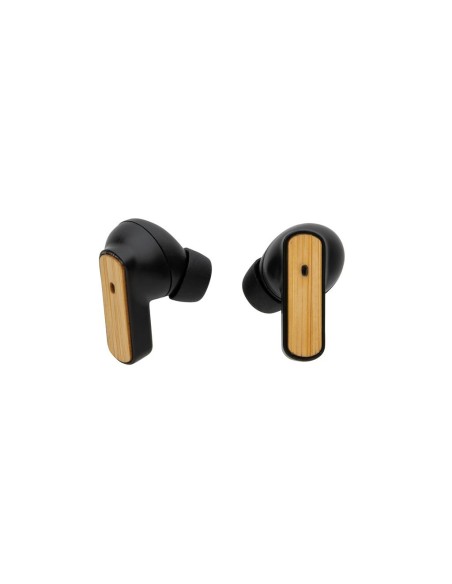 Auriculares inalámbricos TWS de ABS reciclado y bambú Daejeon PERSONALIZABLE