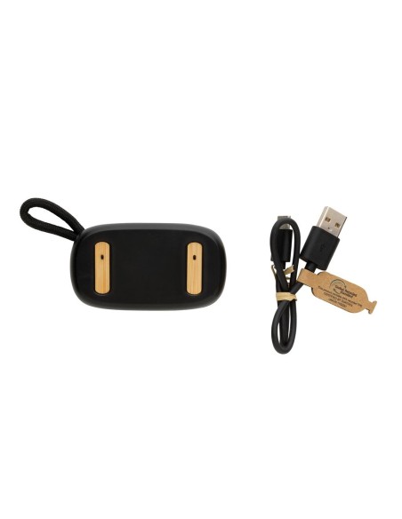 Auriculares inalámbricos TWS de ABS reciclado y bambú Daejeon PERSONALIZABLE