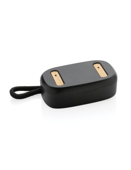 Auriculares inalámbricos TWS de ABS reciclado y bambú Daejeon PERSONALIZABLE