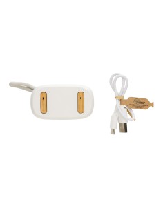 Auriculares inalámbricos TWS de ABS reciclado y bambú Daejeon PERSONALIZABLE 2