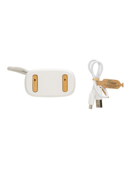 Auriculares inalámbricos TWS de ABS reciclado y bambú Daejeon PERSONALIZABLE