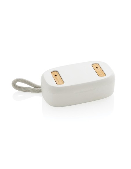 Auriculares inalámbricos TWS de ABS reciclado y bambú Daejeon PERSONALIZABLE