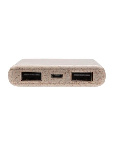 Powerbank Coventry 5000mAh de bolsillo con carcasa de caña de trigo PERSONALIZABLE
