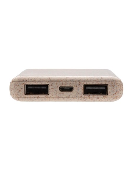 Powerbank Coventry 5000mAh de bolsillo con carcasa de caña de trigo PERSONALIZABLE