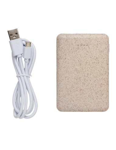 Powerbank Coventry 5000mAh de bolsillo con carcasa de caña de trigo PERSONALIZABLE