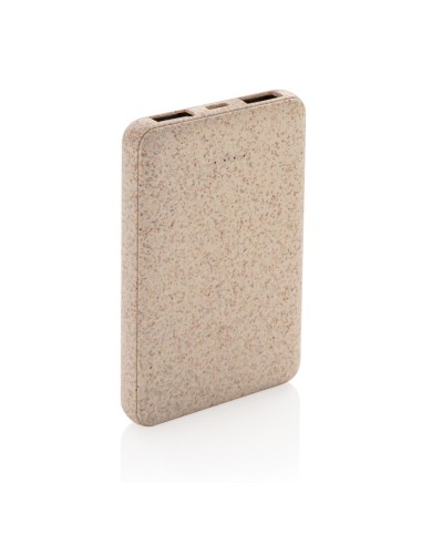 Powerbank Coventry 5000mAh de bolsillo con carcasa de caña de trigo PERSONALIZABLE
