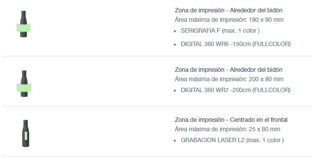 Opciones de impresión