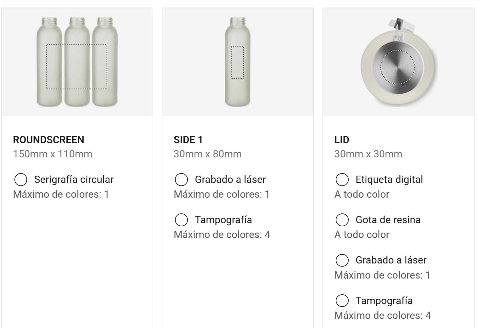 Opciones de impresión